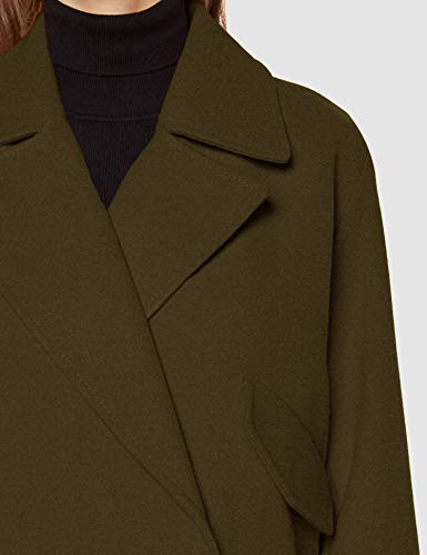 Marca Amazon - find. Abrigo Cruzado Mujer, Verde (Other), 36, Label: XS