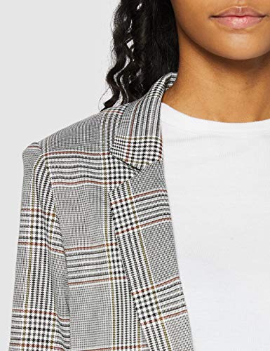 Marca Amazon - find. Blazer de Cuadros Mujer, Multicolor (Multicoloured), 36, Label: XS