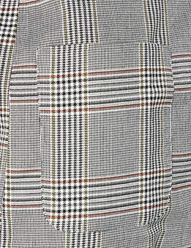 Marca Amazon - find. Blazer de Cuadros Mujer, Multicolor (Multicoloured), 36, Label: XS