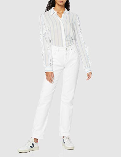 Marca Amazon - find. Blusa Mujer, Azul (Blau), 36, Label: XS