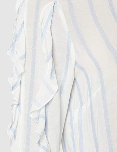 Marca Amazon - find. Blusa Mujer, Azul (Blau), 36, Label: XS