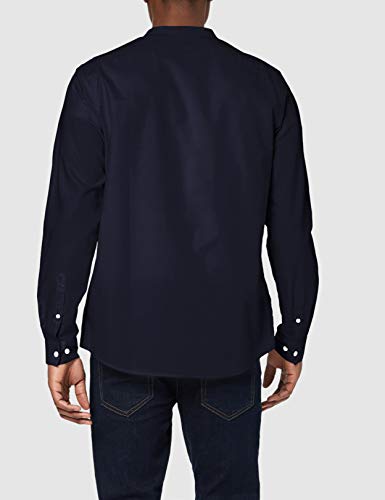 Marca Amazon - find. Camisa Oxford de Manga Larga Hombre, azul (marino), XS, Label: XS