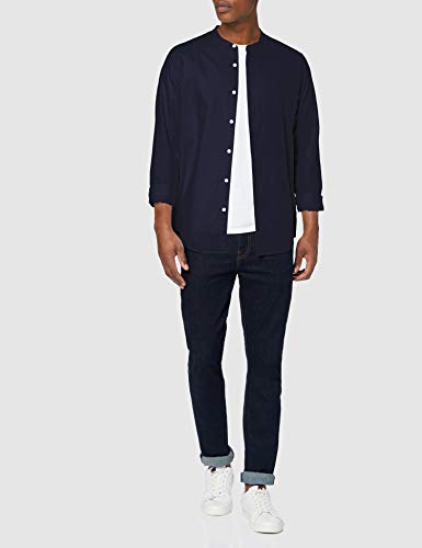 Marca Amazon - find. Camisa Oxford de Manga Larga Hombre, azul (marino), XS, Label: XS