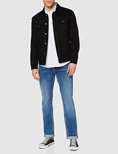 Marca Amazon - find. Camisa Oxford de Manga Larga Hombre, Verde (Aqua), M, Label: M