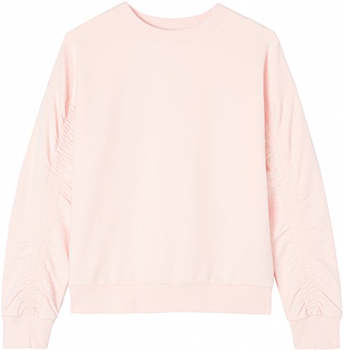 Marca Amazon - find. Chaqueta Asimétrica con Cremalleras para Mujer, Rosa (Soft Peach), 38, Label: S