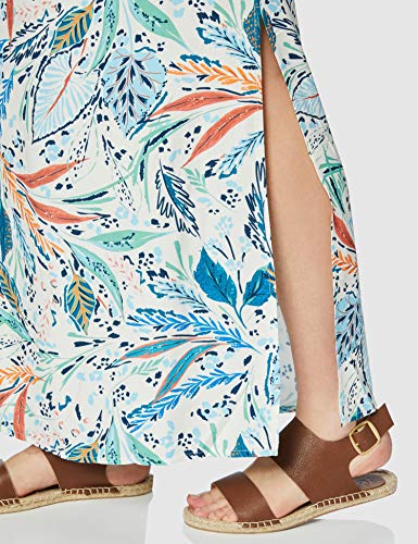 Marca Amazon - find. Falda Larga para Verano Mujer, Multicolor., 38, Label: S