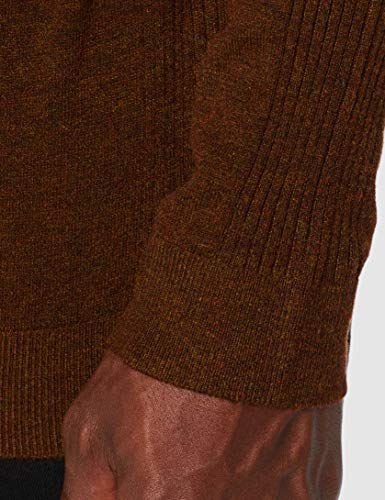 Marca Amazon - find. Jersey con Cuello Cisne Hombre, Marrón (Rust), XS, Label: XS