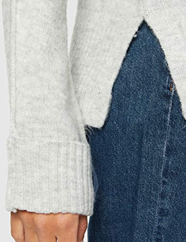 Marca Amazon - find. Jersey de Punto para Mujer, Gris (Grey), 36, Label: XS