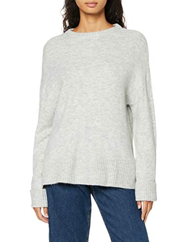 Marca Amazon - find. Jersey de Punto para Mujer, Gris (Grey), 36, Label: XS