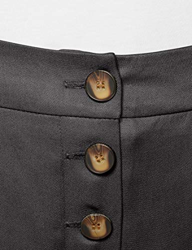 Marca Amazon - find. Pantalón Ancho Mujer, Negro (Black), 40, Label: M