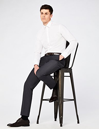 Marca Amazon - find. Pantalones Hombre, Gris (Char), 34W / 31L, Label: 34W / 31L