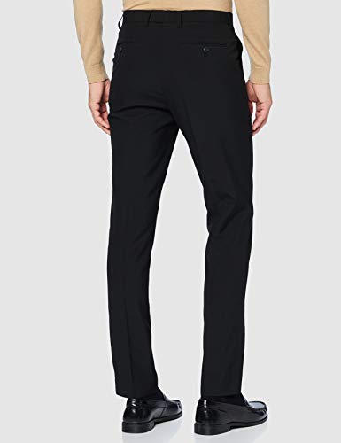 Marca Amazon - find. Pantalones Hombre, Negro (Negro), 34W / 31L, Label: 34W / 31L