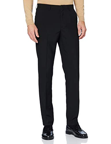 Marca Amazon - find. Pantalones Hombre, Negro (Negro), 34W / 31L, Label: 34W / 31L