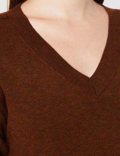 Marca Amazon - find. Phrm3691 - jersey mujer Mujer, Marrón (Brown), 40, Label: M