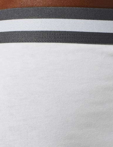 Marca Amazon - find. Slip para Hombre Y-Front, Pack de 5, Blanco (White), XL, Label: XL