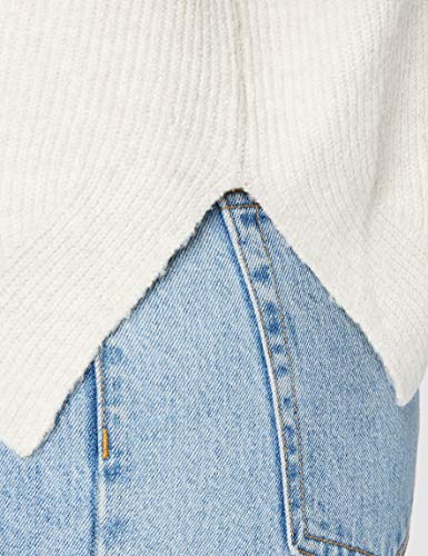 Marca Amazon - find. Stitch Cardigan - chaqueta punto Mujer, Beige (Oatmeal Oatmeal), 40, Label: M