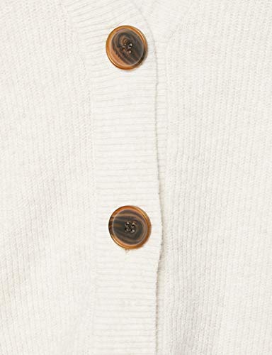 Marca Amazon - find. Stitch Cardigan - chaqueta punto Mujer, Beige (Oatmeal Oatmeal), 44, Label: XL