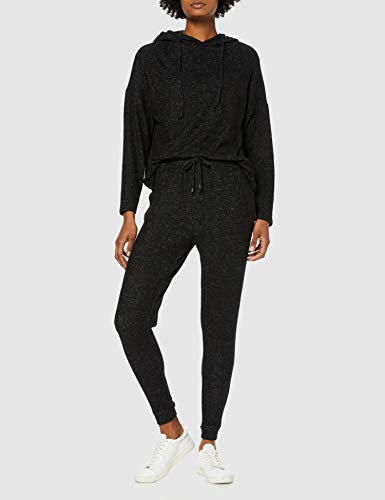 Marca Amazon - find. Sudadera con Capucha de Algodón, Negro (Black), 40