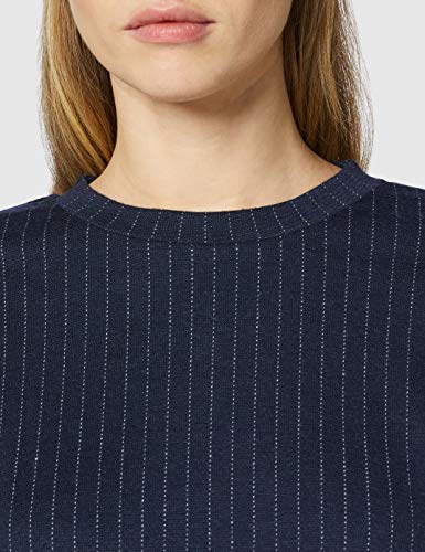 Marca Amazon - find. Top de Raya Ejecutiva para Mujer, Azul (Navy), 36, Label: XS