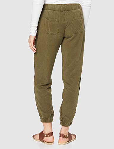 Marca Amazon - find. Utility_DC3086P - Pantalones Mujer, Grün (Khaki Khaki), 38, Label: S