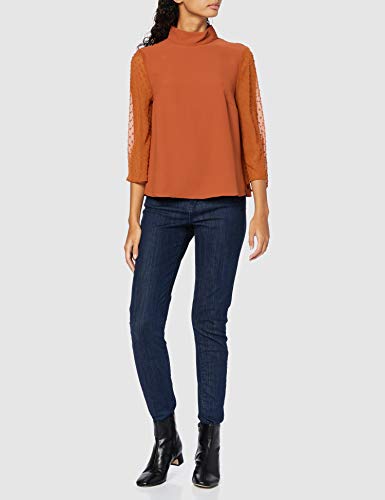 Marca Amazon - find. Vestido Mujer, Naranja (Orange), 36, Label: XS