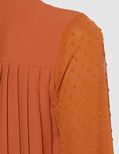 Marca Amazon - find. Vestido Mujer, Naranja (Orange), 36, Label: XS