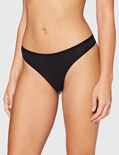 Marca Amazon - Iris & Lilly Beld001m10 - tanga Mujer, Negro (Black), M, Label: M