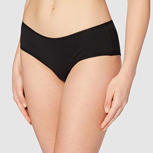 Marca Amazon - Iris & Lilly BELK006M5, Hipster Mujer, Pack de 5, Negro (Black), XXX-Large (Talla fabricante: XXX-large)