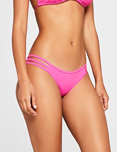 Marca Amazon - Iris & Lilly Braguita de Bikini Mujer, Rosa (Rosa Shocking Rosa Shocking), S, Label: S