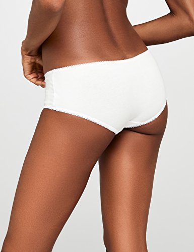 Marca Amazon - Iris & Lilly Culotte Mujer, Pack de 5, Multicolor (Night Sky/Scarlet Sage/White), L, Label: L