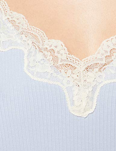 Marca Amazon - IRIS & LILLY Pijama Mujer, Azul (Zen Blue)., S, Label: S