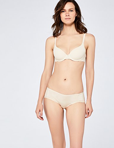 Marca Amazon - Iris & Lilly Sujetador Estilo Camiseta Mujer, Beige (Sand Dollar), 95B, Label: 36B