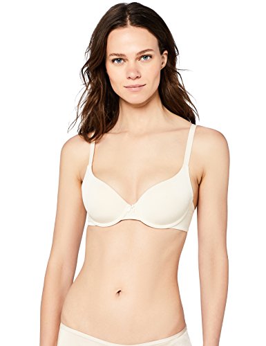 Marca Amazon - Iris & Lilly Sujetador Estilo Camiseta Mujer, Beige (Sand Dollar), 95B, Label: 36B