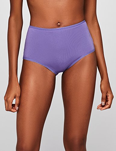 Marca Amazon - Iris & Lilly Waist Slip Mujer, Pack de 5, Multicolor (Navy Sky/Veronica), 3XL, Label: 3XL