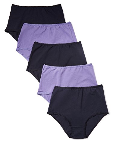 Marca Amazon - Iris & Lilly Waist Slip Mujer, Pack de 5, Multicolor (Navy Sky/veronica), M, Label: M