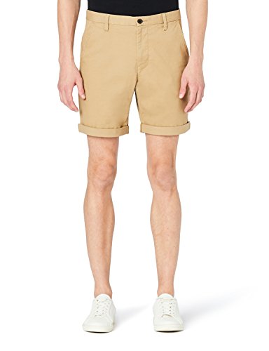 Marca Amazon - MERAKI Pantalón Cortos Chinos Hombre, 36, Tamaño del fabricante: L