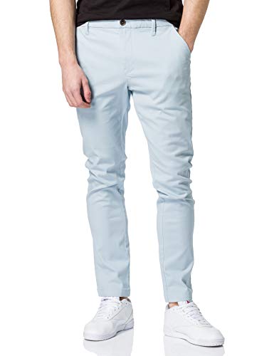 Marca Amazon - MERAKI Pantalones Chinos Estrechos Hombre, Azul (Cashmere Blue), 38W / 34L, Label: 38W / 34L