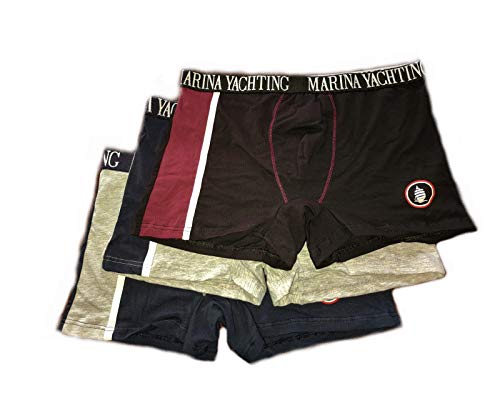 Marina Yachting Ropa interior bóxer para hombre y niño, paquete ahorro de 3 o 6 braguitas originales de algodón íntimo para hombre sexy idea regalo bragas hombre My 506 3 piezas M