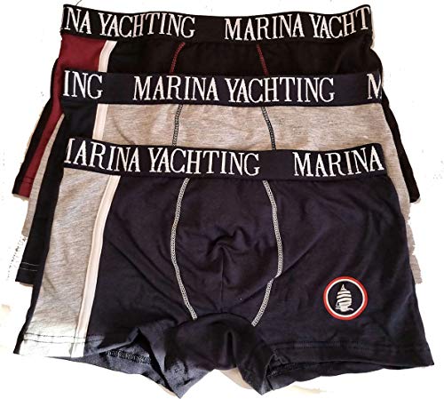 Marina Yachting Ropa interior bóxer para hombre y niño, paquete ahorro de 3 o 6 braguitas originales de algodón íntimo para hombre sexy idea regalo bragas hombre My 506 3 piezas M