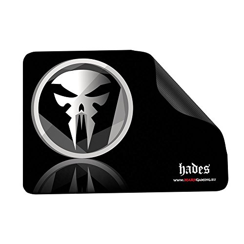 Mars Gaming MMPHA1 - Alfombrilla gaming para PC (base de caucho natural, superficie nanotextil, máxima comodidad y rendimiento), color negro