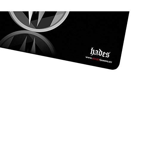 Mars Gaming MMPHA1 - Alfombrilla gaming para PC (base de caucho natural, superficie nanotextil, máxima comodidad y rendimiento), color negro