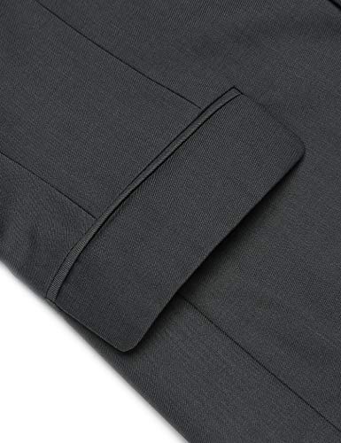 MAXMODA Blazer Hombre Slim Fit Chaqueta Blazer Casual Botón Gris