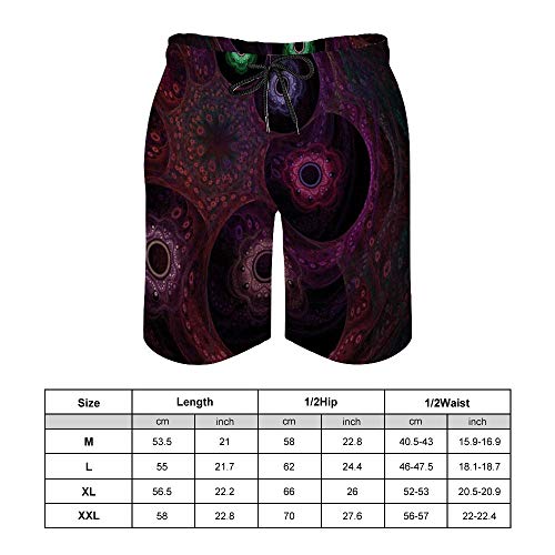 MayBlosom Pantalones cortos de playa para hombre, diseño gitano, secado rápido, traje de baño casual hawaiano, trajes de baño con elástico