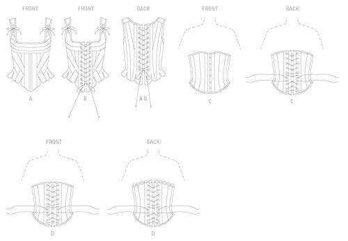 McCall's Butterick 4254 - Patrones de Costura para Confeccionar corpiños (Tallas 38, 40 y 42)