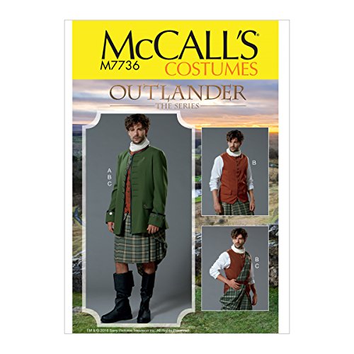 McCall's Patterns Patrón de costura de traje de hombre, multicolor, 17.00 x 0.5 x 0.070 cm