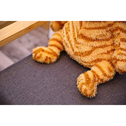Mdlucz Juguete de Felpa de Gato Gordo Peluche de Felpa Garfield Gato de Juguete muñeca de Dibujos Animados Regalo de cumpleaños para niños, Regalo para niños