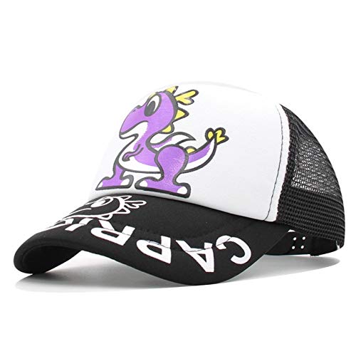 MdsfeGorra de béisbol para niños, niños y niñas, Dibujos Animados, Sombrero de Hip Hop Ajustable, Protector Solar de Verano, Sombrero de Malla, Protector Solar, sombrero-19-Talla única