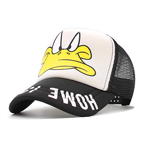 MdsfeGorra de béisbol para niños, niños y niñas, Sombrero de Hip Hop Ajustable de Dibujos Animados, Protector Solar de Verano, Sombrero de Malla, Protector Solar, sombrero-46-Talla única