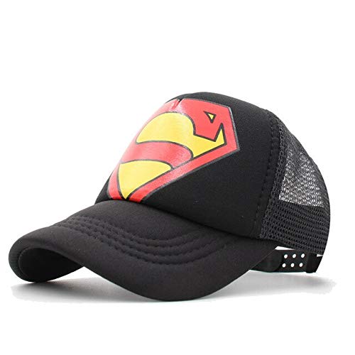MdsfeGorra de béisbol para niños, niños y niñas, Sombrero de Hip Hop Ajustable de Dibujos Animados, Protector Solar de Verano, Sombrero de Malla, Protector Solar, sombrero-46-Talla única