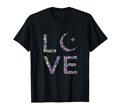 Media Luna Crescent Turco Árabe Amor Firma Gente Regalo Camiseta